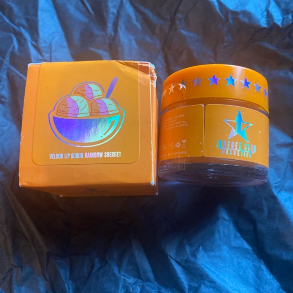 🌈NWT HP RAINBOW SHERBET” VELOUR LIP SCRUB, FROM 2018 SUMMER COLLECTION . JS🌈 - Picture 14 of 16